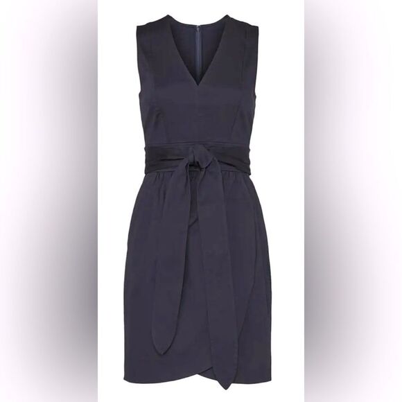 Marissa Webb Navy Tie Waist Dress Size 8 - Picture 5 of 9